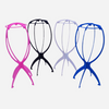 quatre couleur de porte perruque pliable
