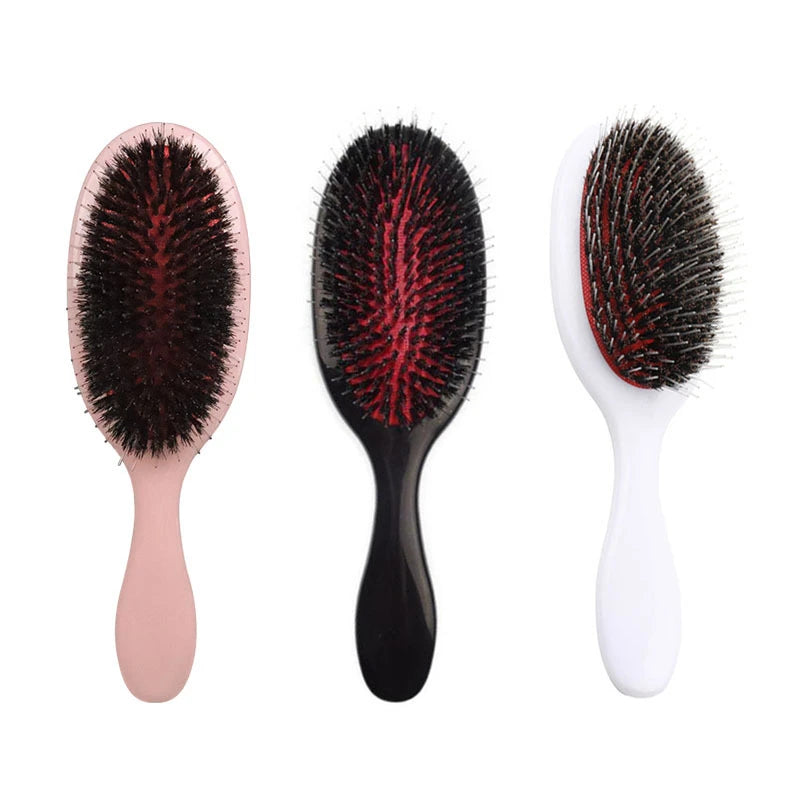Brosse à Cheveux Poil de Sanglier et Nylon