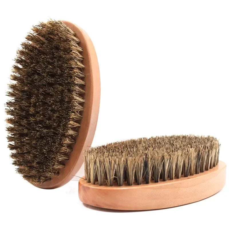 Brosse à Cheveux Ronde en Poils de Sanglier