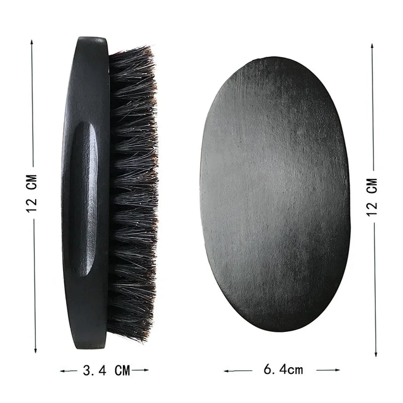 Brosse à Cheveux Ronde en Poils de Sanglier
