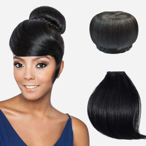chignon-avec-frange