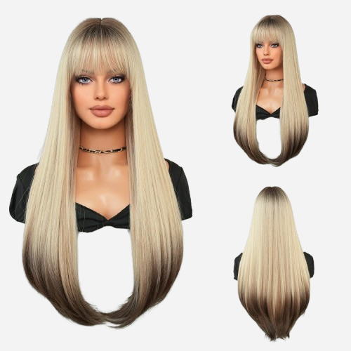 perruque-noir-et-blond