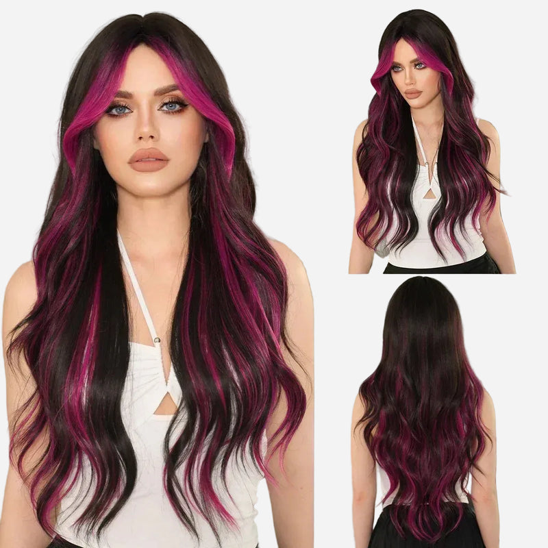 perruque-rose-femme-noire