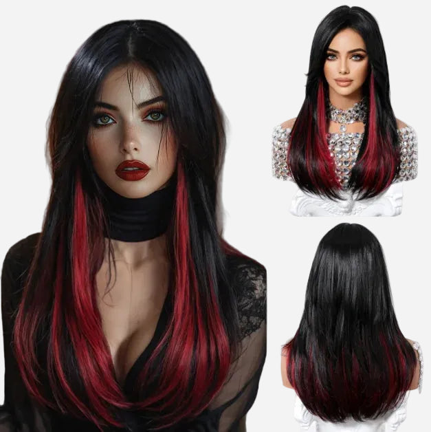 perruque-rouge-et-noire