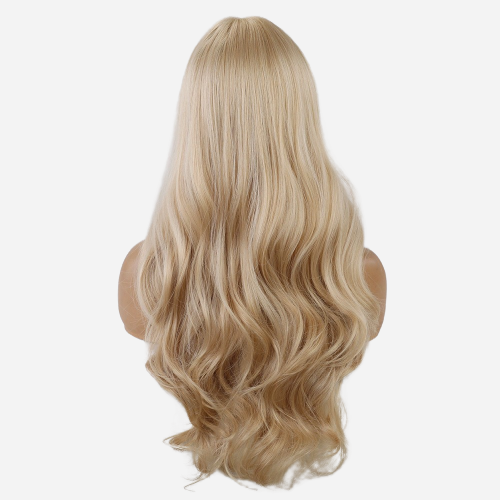 perruque blonde a frange