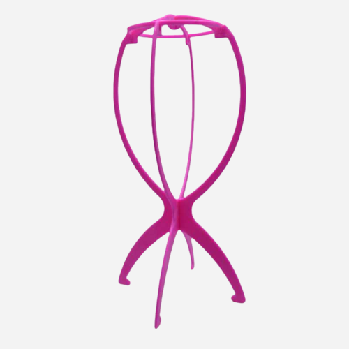 quatre couleur de porte perruque pliable